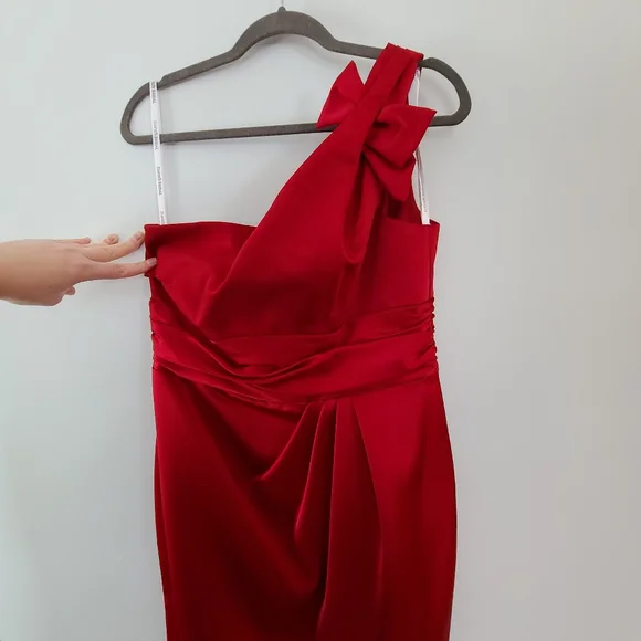 Red Cocktail Dress, Size 14 - Picture 2 of 5